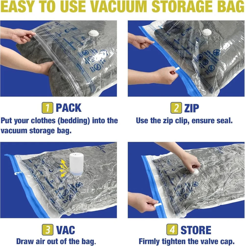 12pk Travel Vacuum Bags